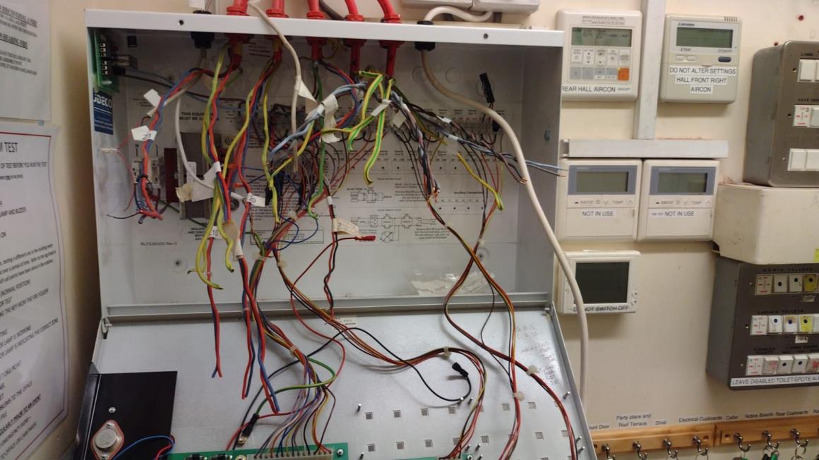 Open control panel - before.