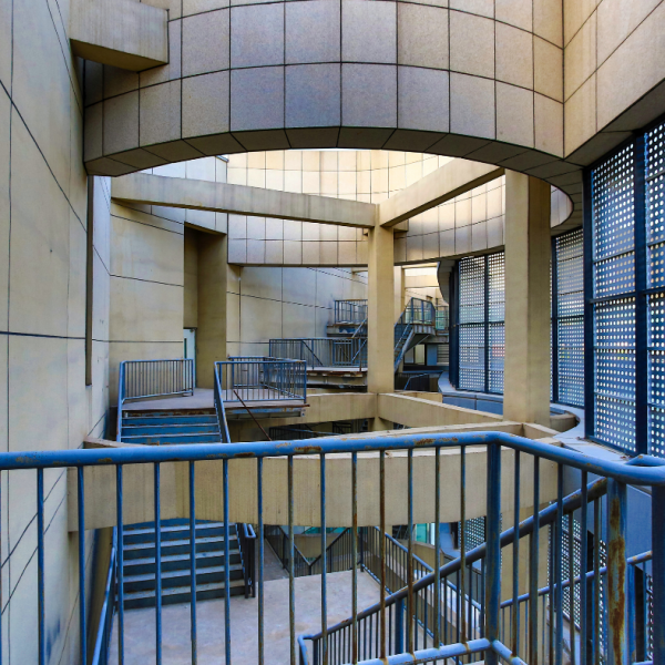 ISE Fire second floor with stairs.