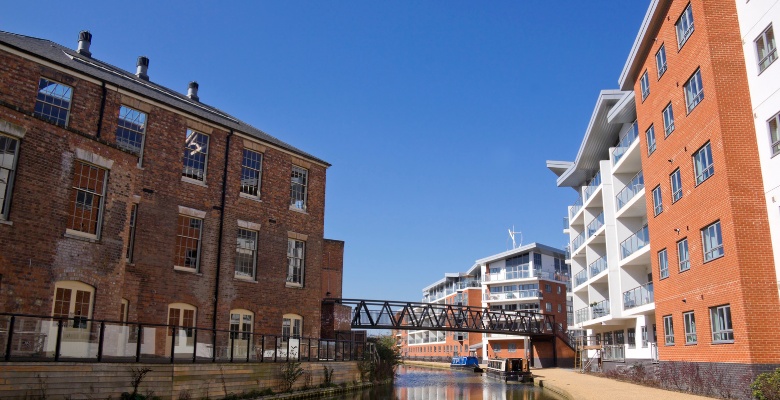 Residential zone in Milton Keynes.