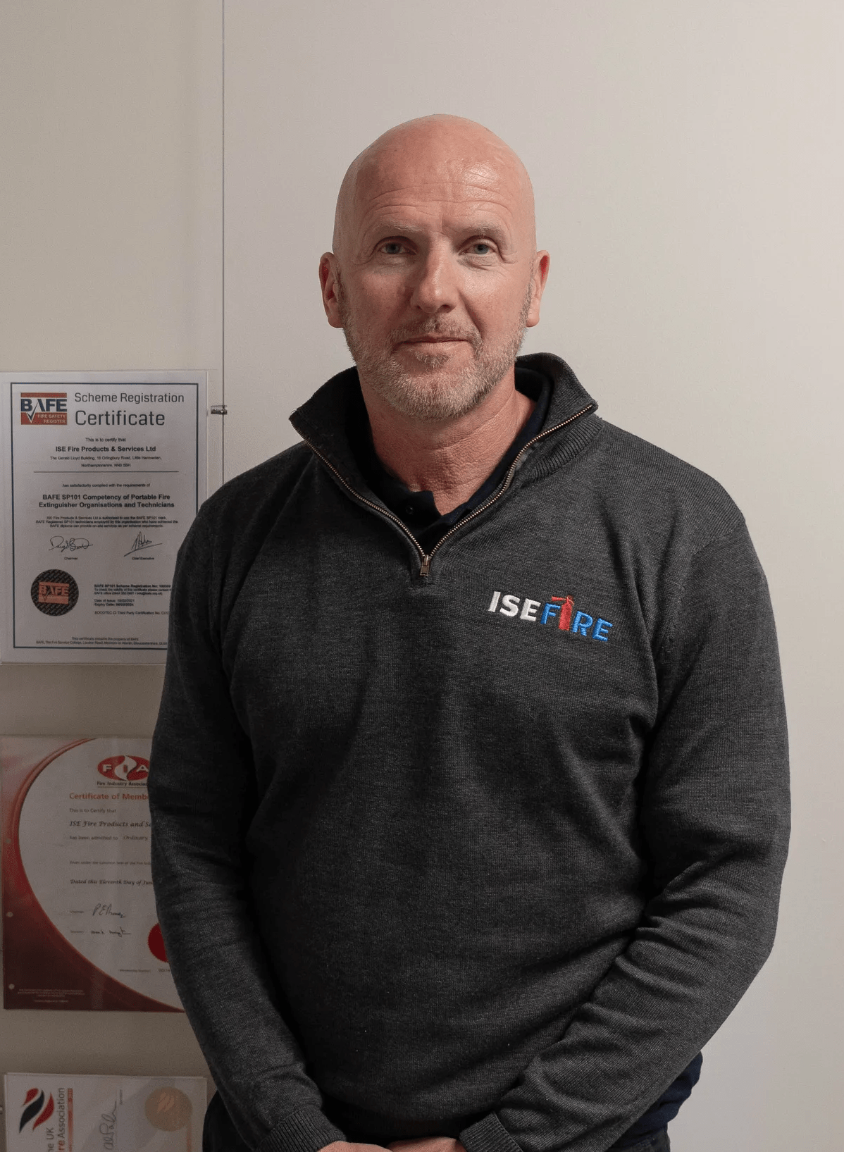 Nigel Bates - director of ISE Fire portrait..