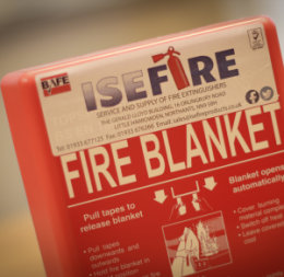 Fire blanket.